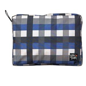 Yak Pak Laptop Bag Plaid Padded Laptop Device Carrying Case Arm Hand Tote. 18”